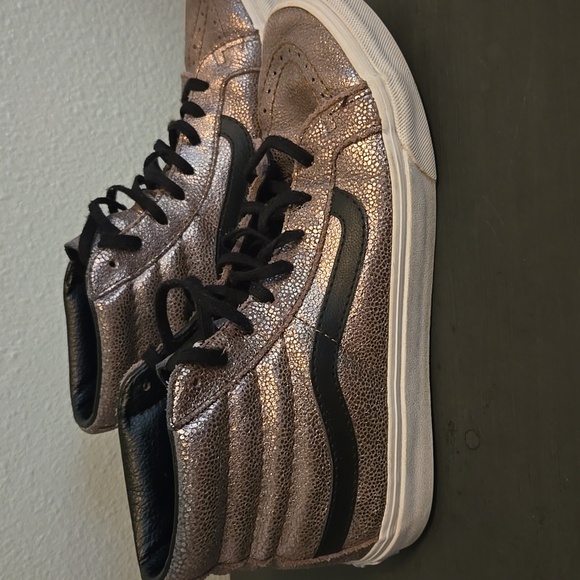 Vans Off The Wall Metallic Unisex Men’s 6 Women’s 7.5 Hi Top Athletic Shoes - Picture 2 of 8